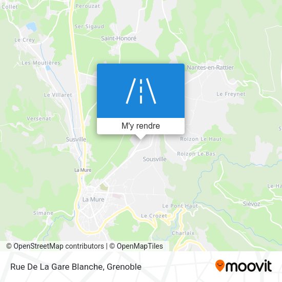 Rue De La Gare Blanche plan
