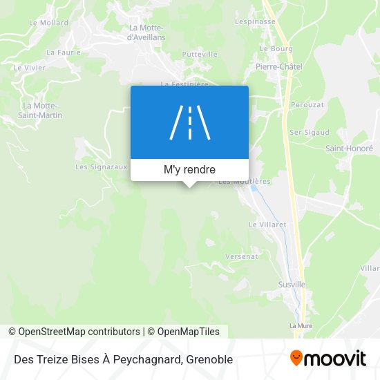 Des Treize Bises À Peychagnard plan