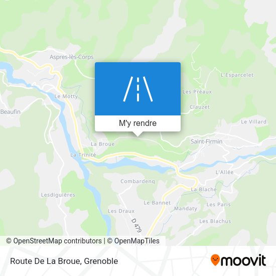 Route De La Broue plan