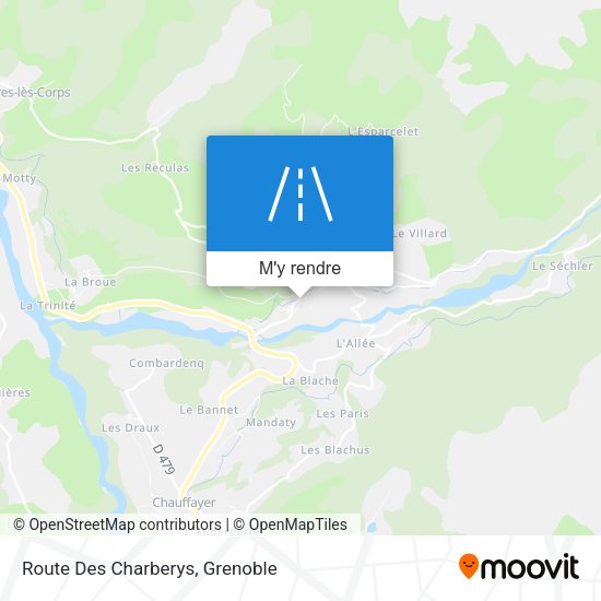 Route Des Charberys plan