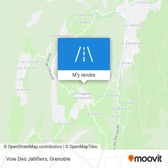 Voie Des Jallifiers plan