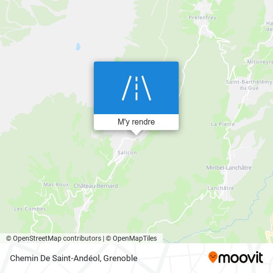 Chemin De Saint-Andéol plan