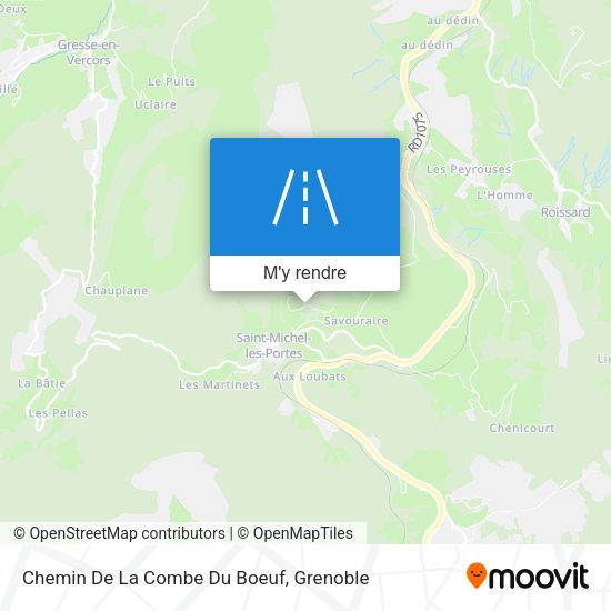 Chemin De La Combe Du Boeuf plan