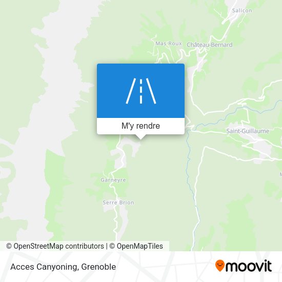 Acces Canyoning plan