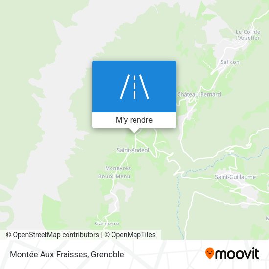 Montée Aux Fraisses plan