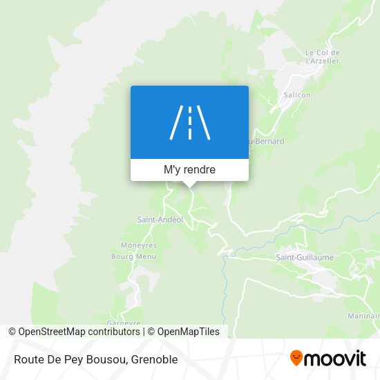 Route De Pey Bousou plan