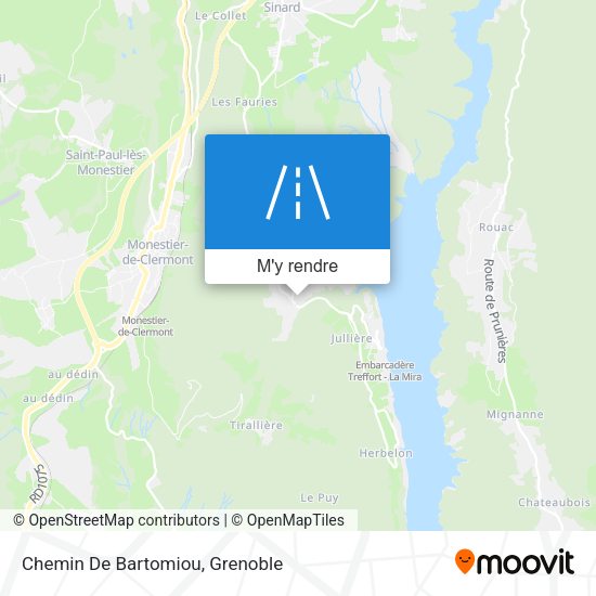 Chemin De Bartomiou plan