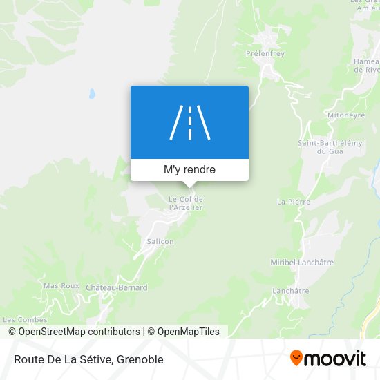 Route De La Sétive plan