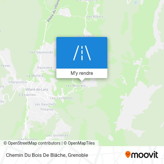 Chemin Du Bois De Blâche plan