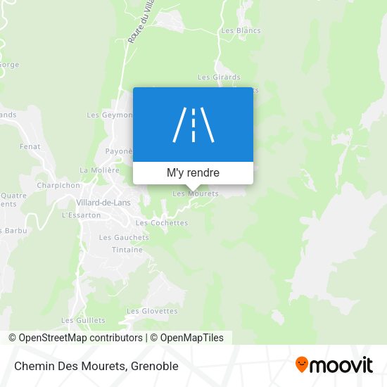 Chemin Des Mourets plan