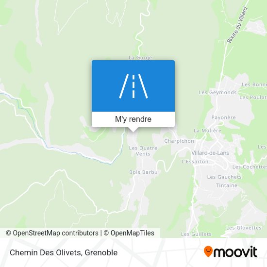 Chemin Des Olivets plan