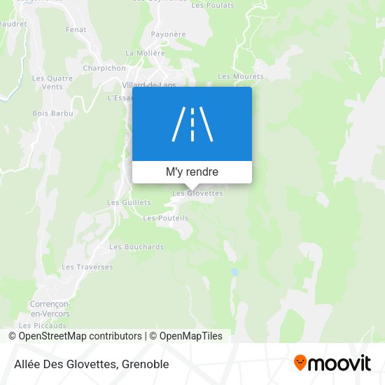 Allée Des Glovettes plan