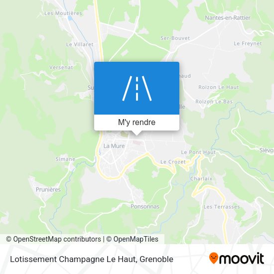 Lotissement Champagne Le Haut plan