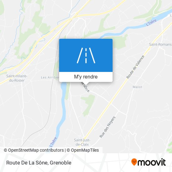 Route De La Sône plan