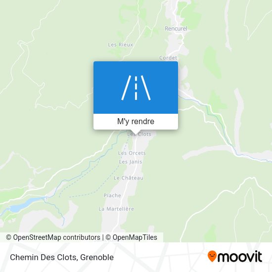 Chemin Des Clots plan
