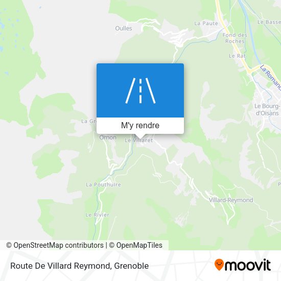Route De Villard Reymond plan