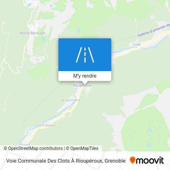 Voie Communale Des Clots À Rioupéroux plan
