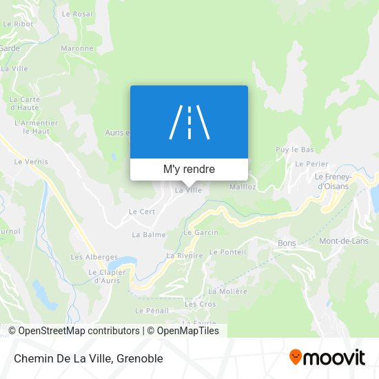 Chemin De La Ville plan