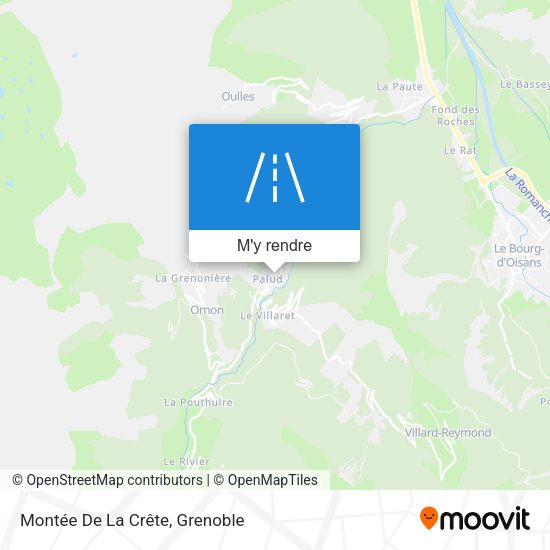 Montée De La Crête plan