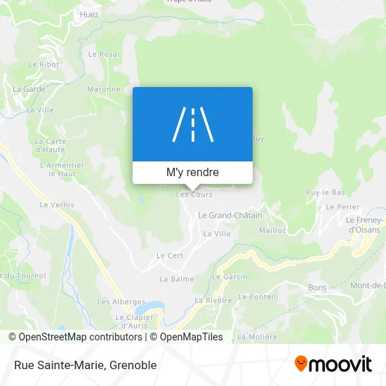 Rue Sainte-Marie plan