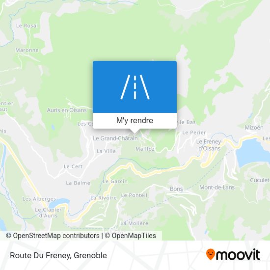 Route Du Freney plan