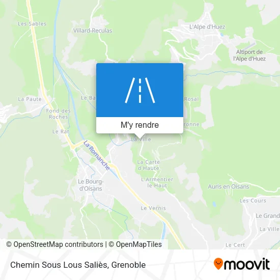 Chemin Sous Lous Saliès plan