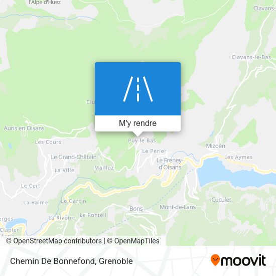 Chemin De Bonnefond plan