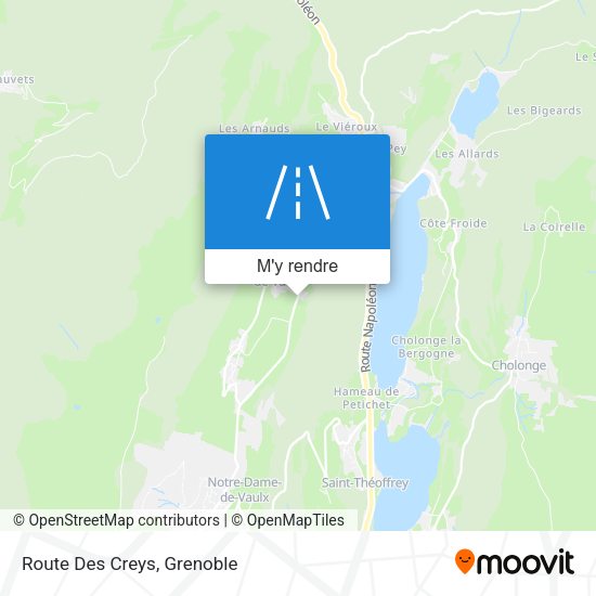 Route Des Creys plan