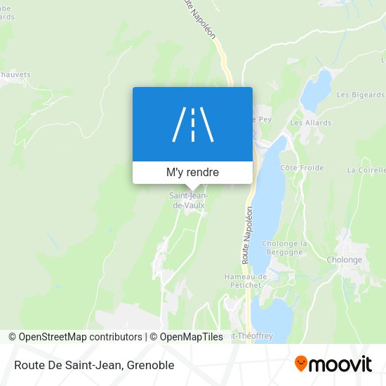Route De Saint-Jean plan