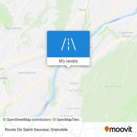 Route De Saint-Sauveur plan
