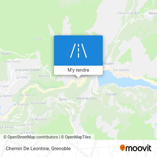 Chemin De Leontine plan