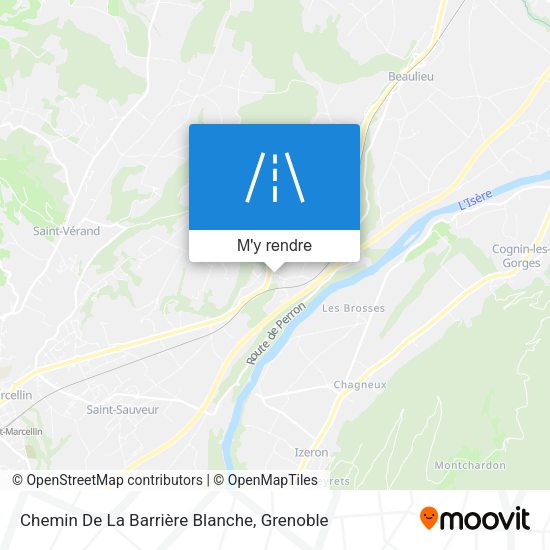 Chemin De La Barrière Blanche plan