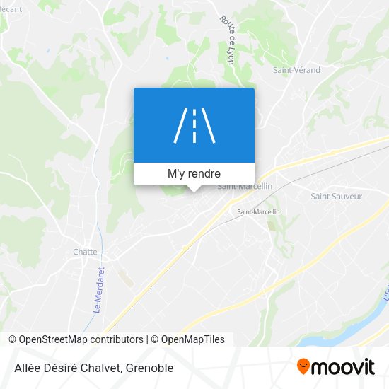 Allée Désiré Chalvet plan