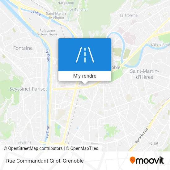 Rue Commandant Gilot plan