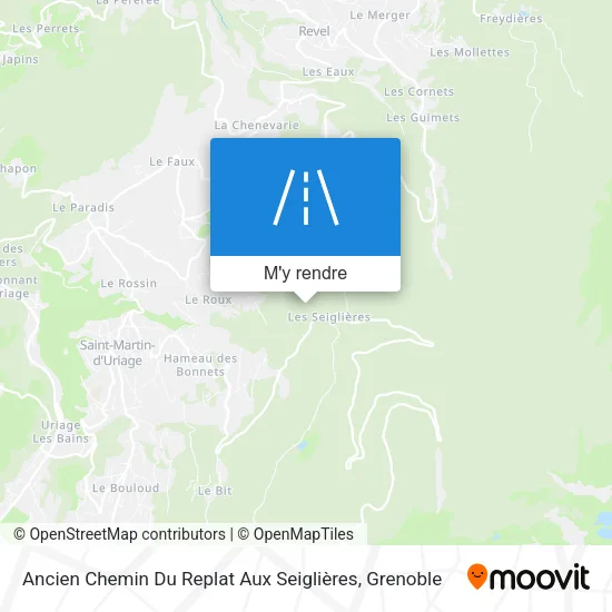 Ancien Chemin Du Replat Aux Seiglières plan
