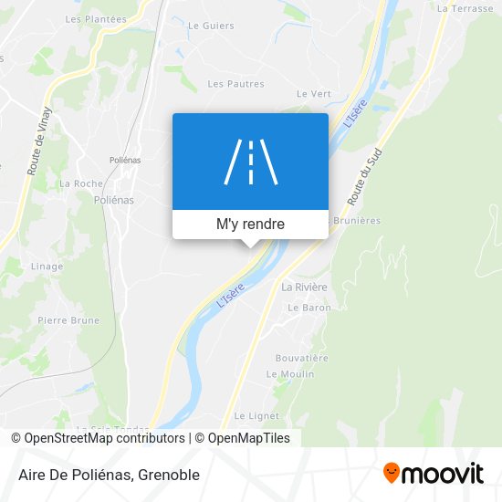 Aire De Poliénas plan