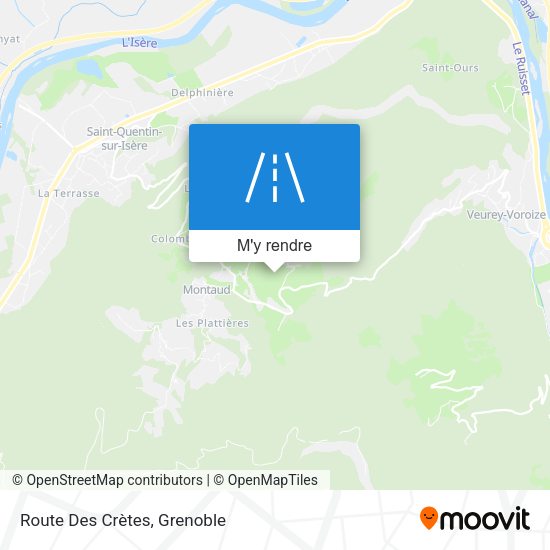 Route Des Crètes plan
