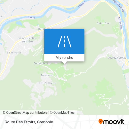 Route Des Etroits plan