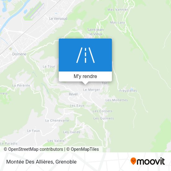 Montée Des Allières plan