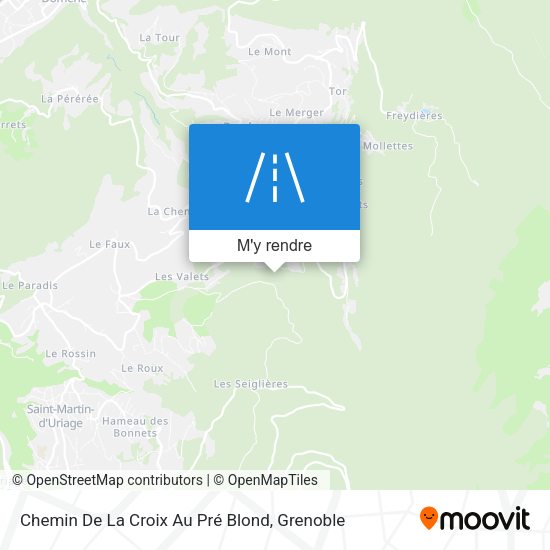 Chemin De La Croix Au Pré Blond plan