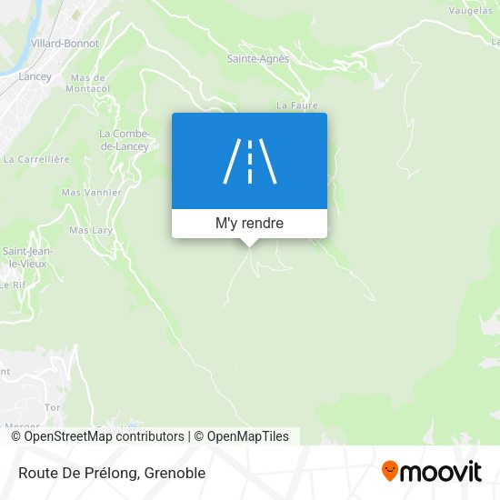 Route De Prélong plan