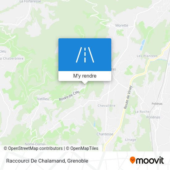 Raccourci De Chalamand plan