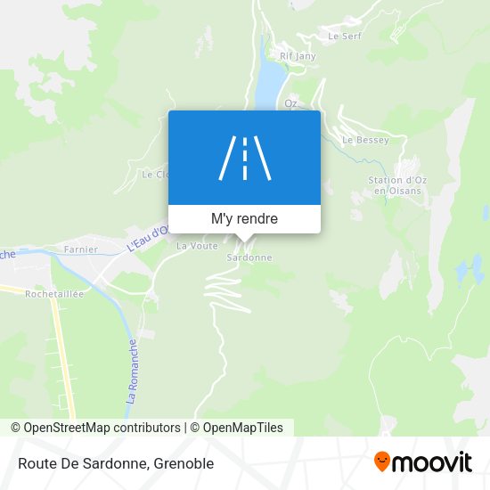 Route De Sardonne plan