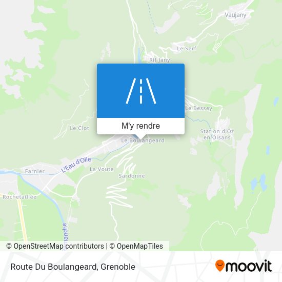 Route Du Boulangeard plan