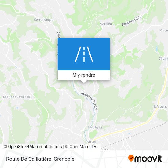 Route De Caillatière plan