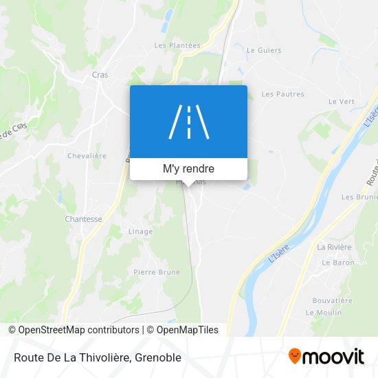 Route De La Thivolière plan