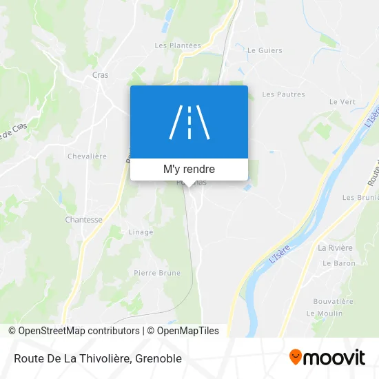 Route De La Thivolière plan
