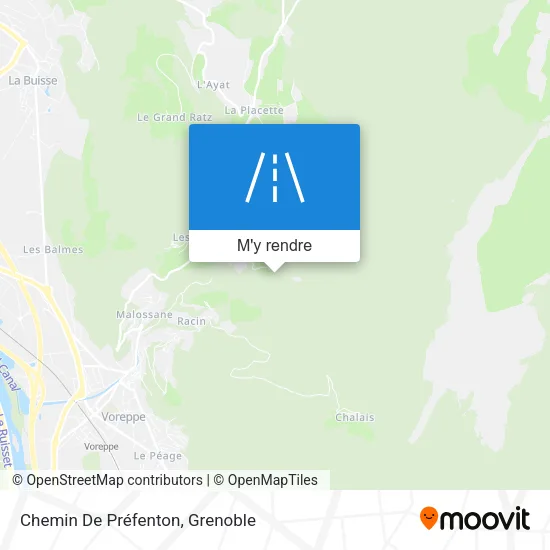 Chemin De Préfenton plan