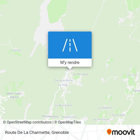 Route De La Charmette plan