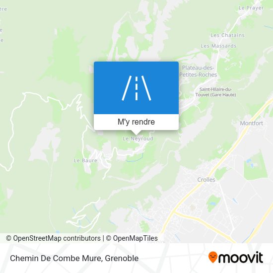 Chemin De Combe Mure plan